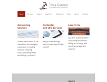 Tablet Screenshot of pcarlsoncpa.com